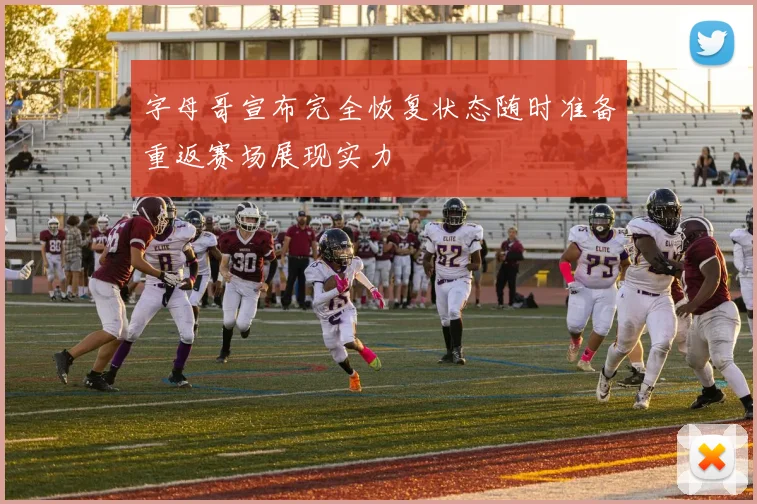 字母哥宣布完全恢复状态随时准备重返赛场展现实力